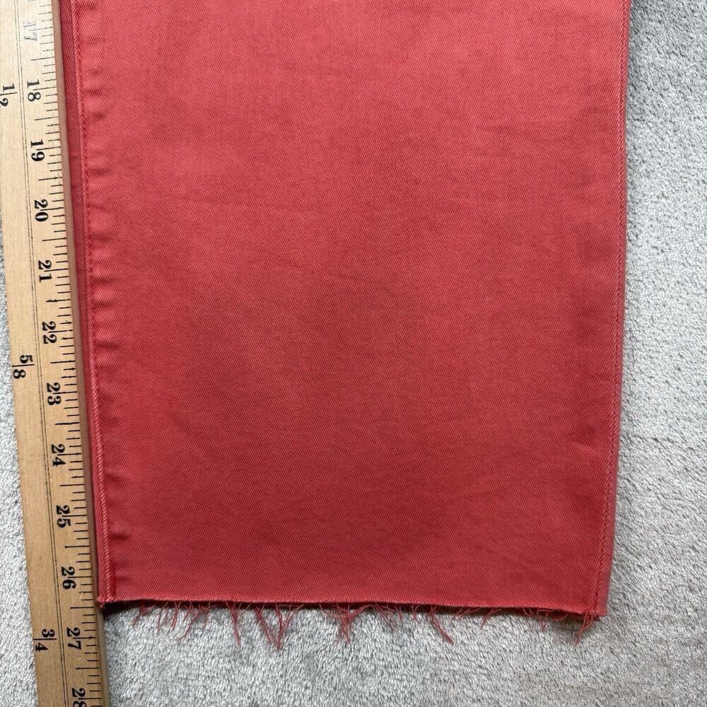 Kut from the Kloth Jeans Womens 22W Orange Reese Fab Ab Ankle Straight Distress - Picture 7 of 9